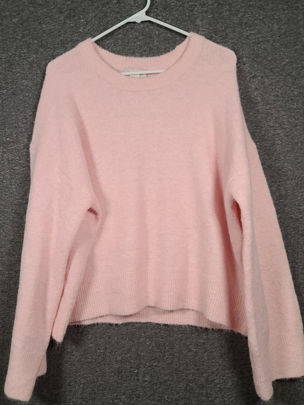 Calvin Klein Jeans Women's Size XL Pink Wide Long Sleeve Sweater